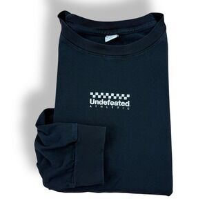 Undefeated Black Cotton Long Sleeve Graphic Shirt Men's Size XL Made in USA